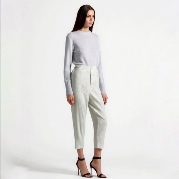 EQUIPMENT FEMME Charlyne Trouser In Sky Gray Size 6 - Picture 4 of 9